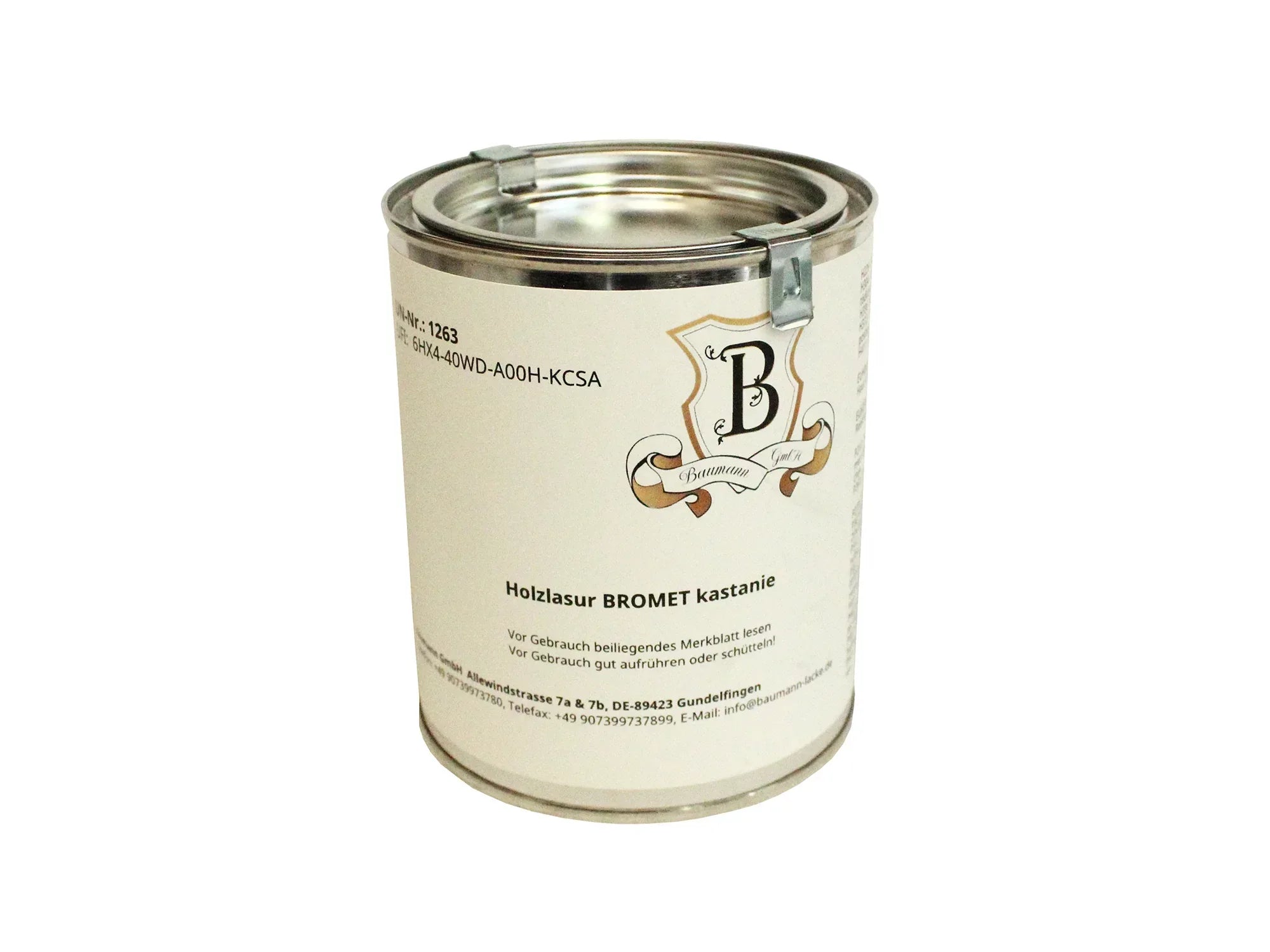 Holzschutzlasur im Farbton Kastanie