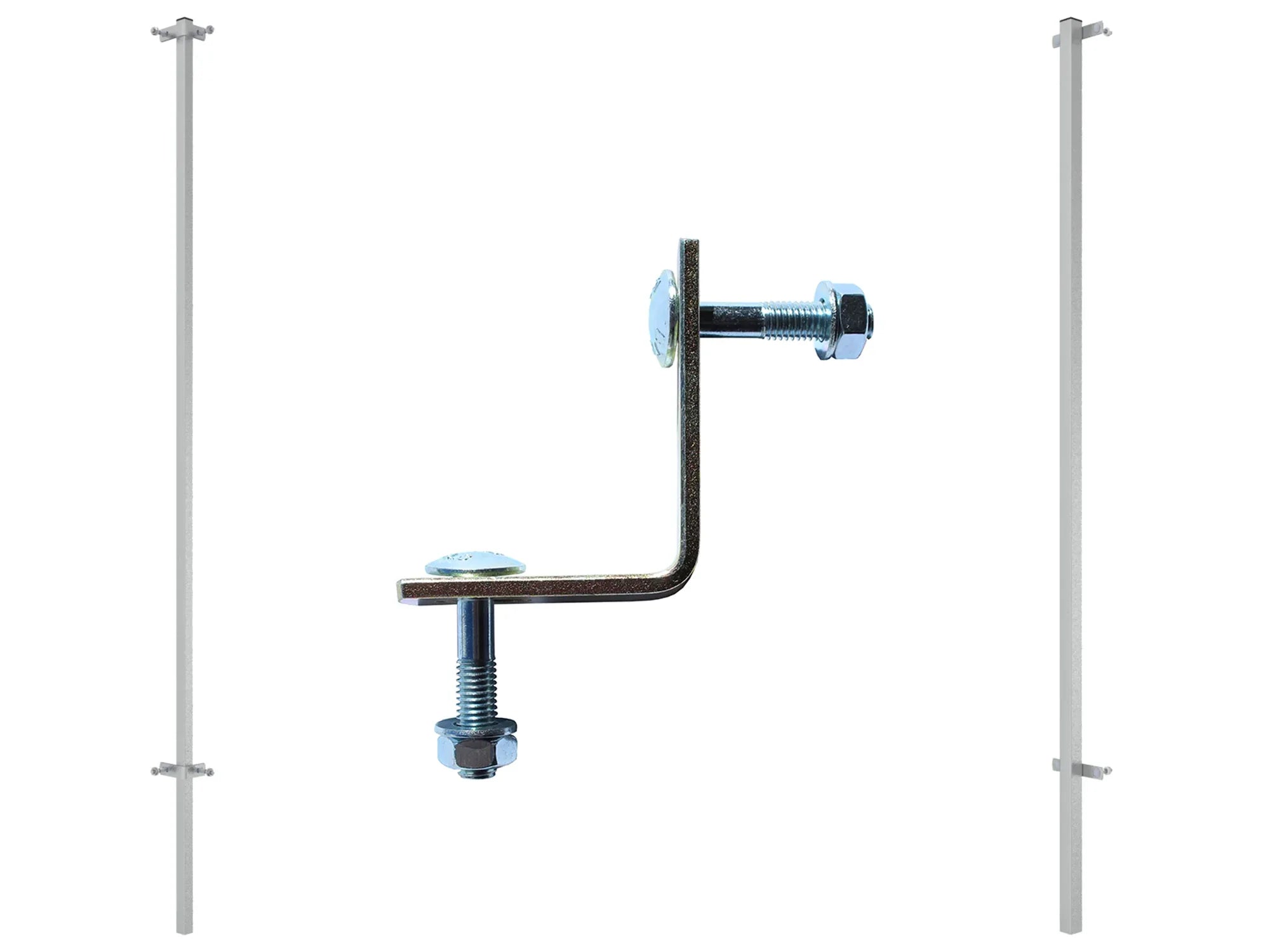 Verzinkte Verbindungsteile für unsere Hundeausläufe und Gitterelemente