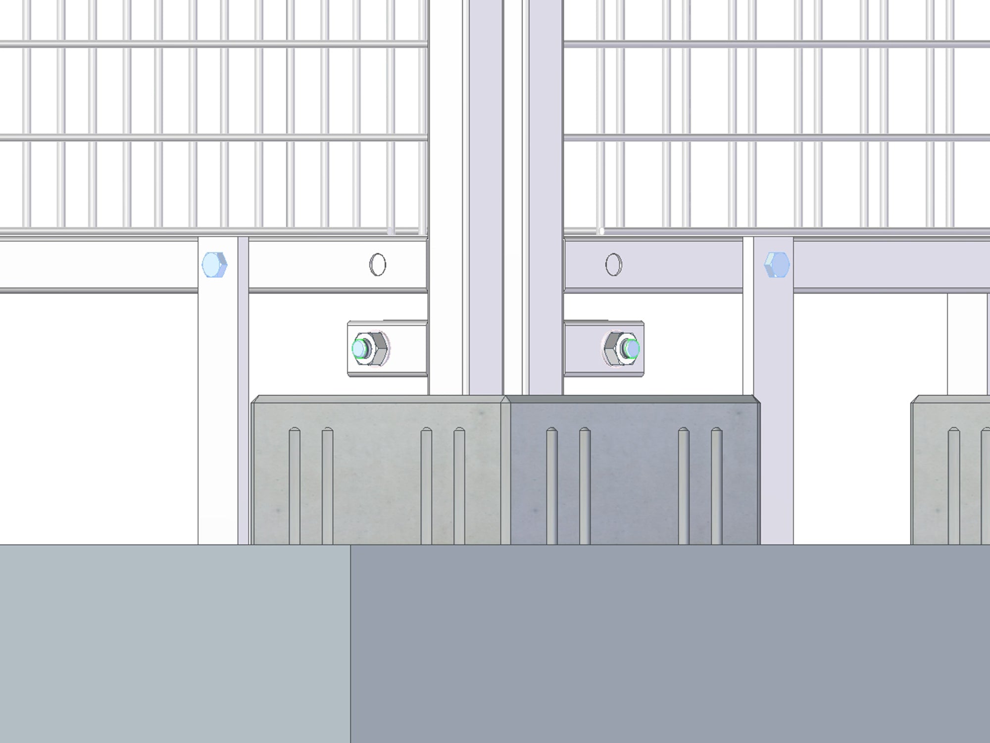 Montageansicht unserer Bodenverankerung