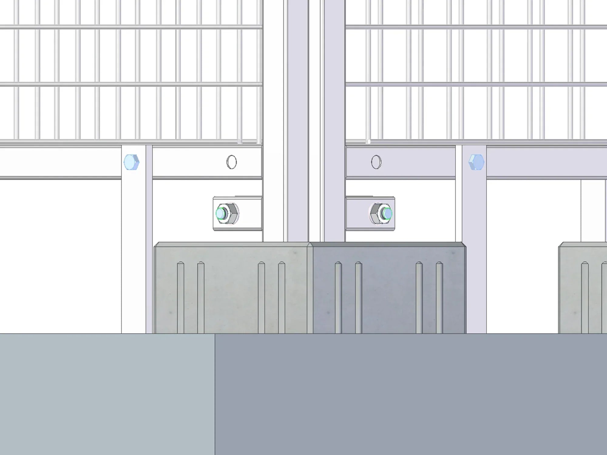 Montageansicht unserer Bodenverankerung