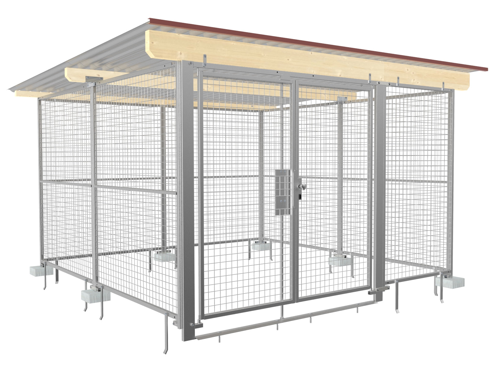 Lagerraum für den Außenbereich in feuerverzinkter Ausführung