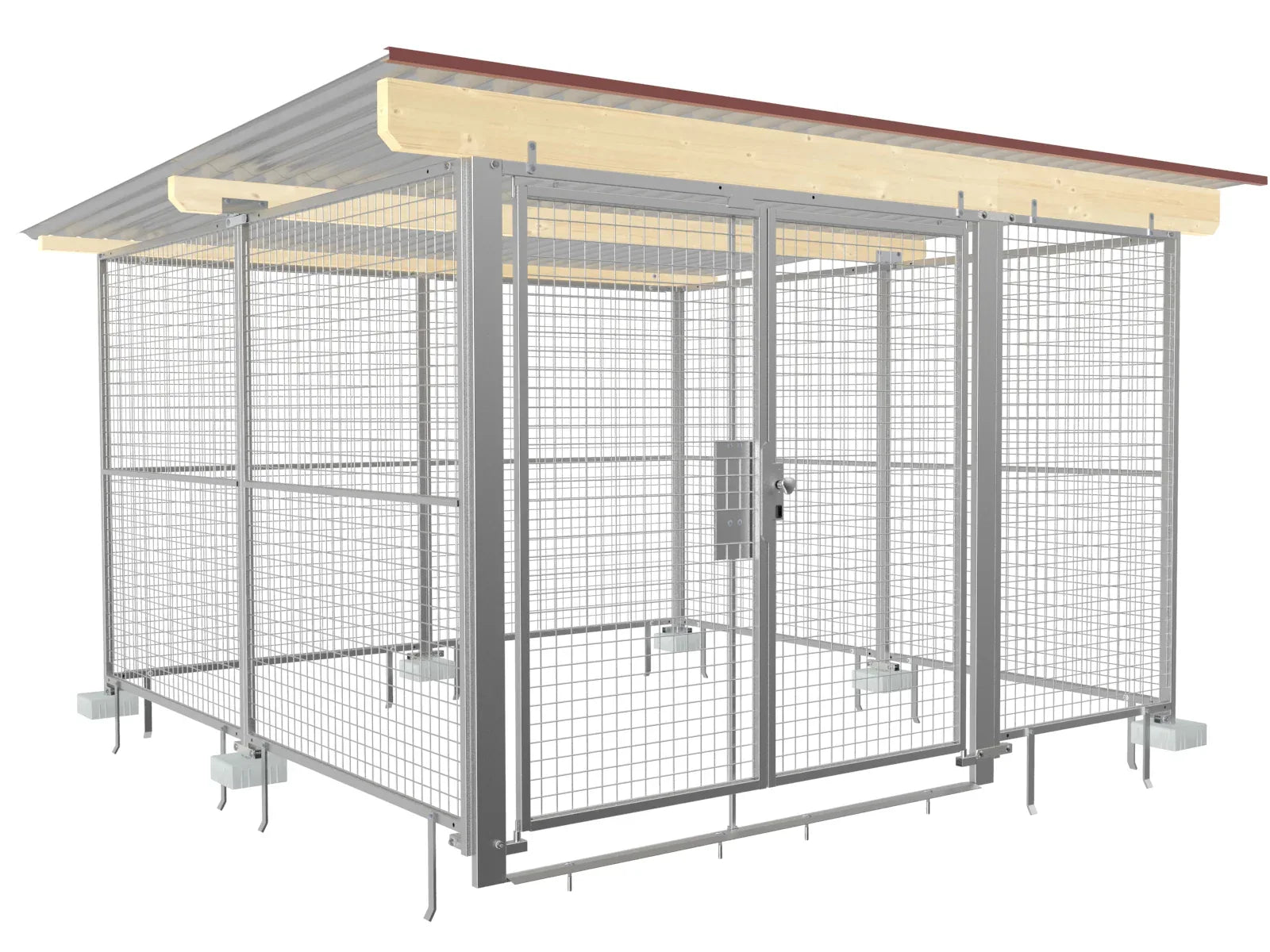 Lagerraum für den Außenbereich in feuerverzinkter Ausführung
