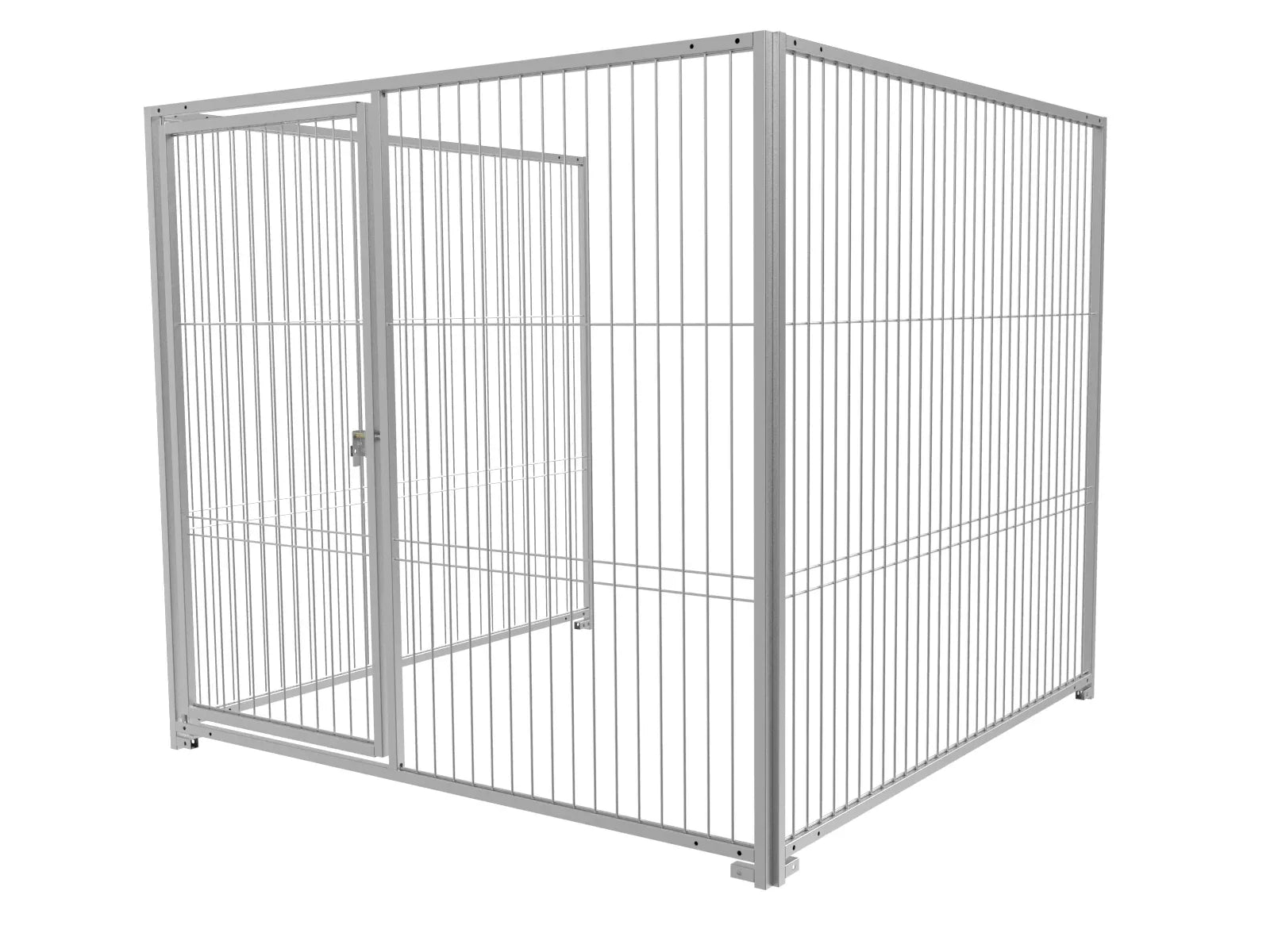 Hundeauslauf mit Stabelementen in der Größe von 2 x 2 m