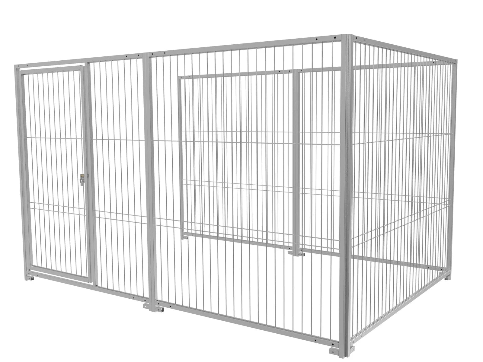 Hundeauslauf in feuerverzinkter Ausführung aus Stabelementen 6 mm