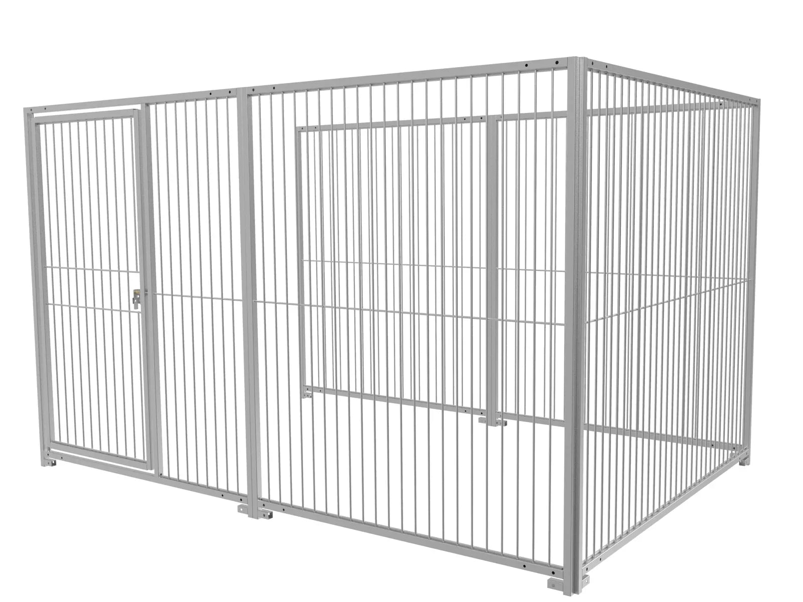 Hundeauslauf in feuerverzinkter Ausführung aus Stabelementen 8 mm