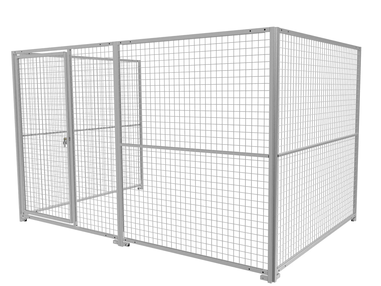 Hundeauslauf mit Gitterelementen in der Größe von 2 x 3 m