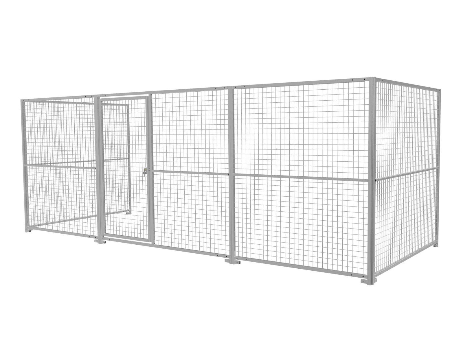 Hundeauslauf mit Gitterelementen in der Größe von 2 x 5 m