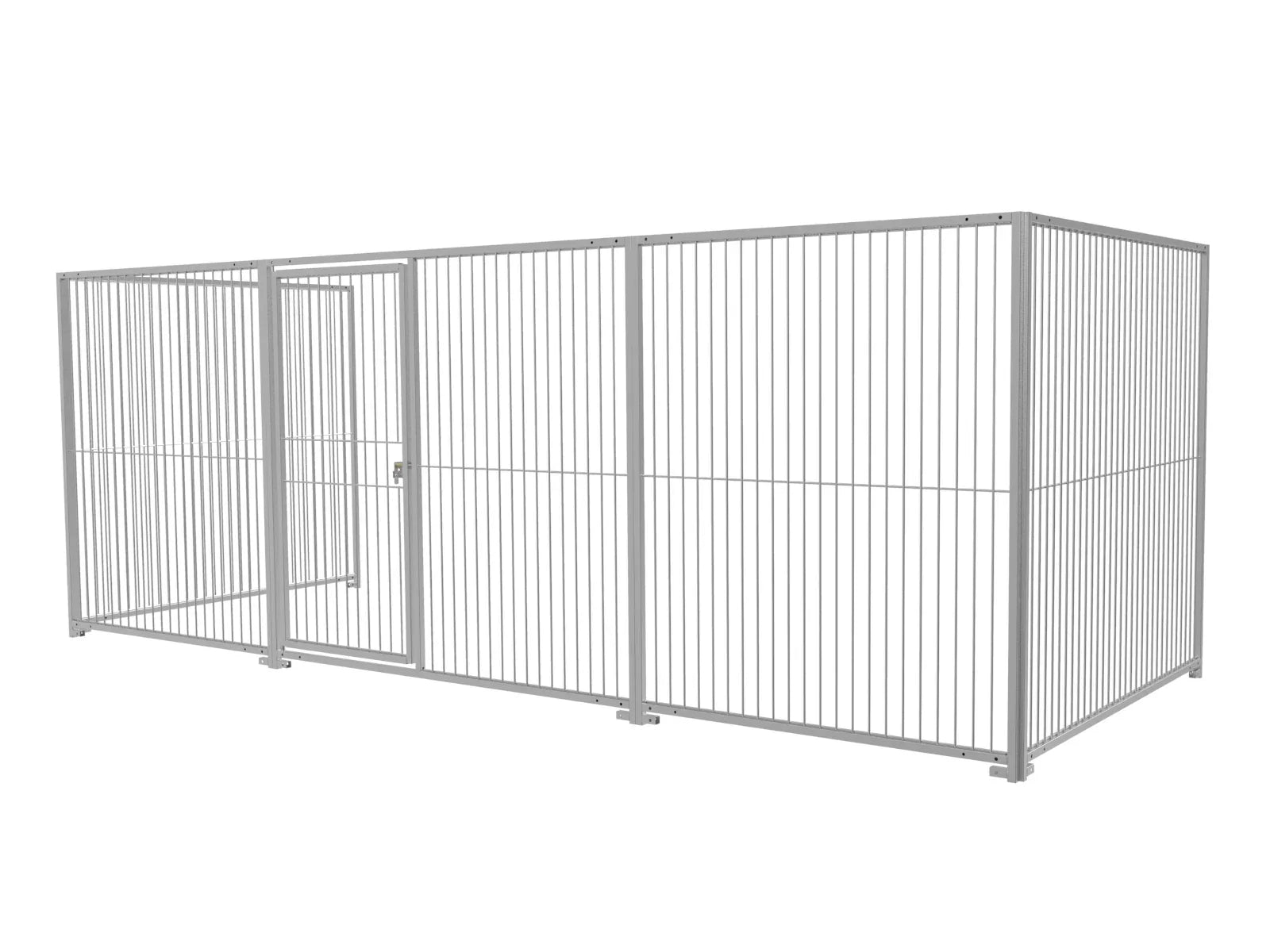 Hundeauslauf mit Stabelementen in der Größe von 2 x 5 m