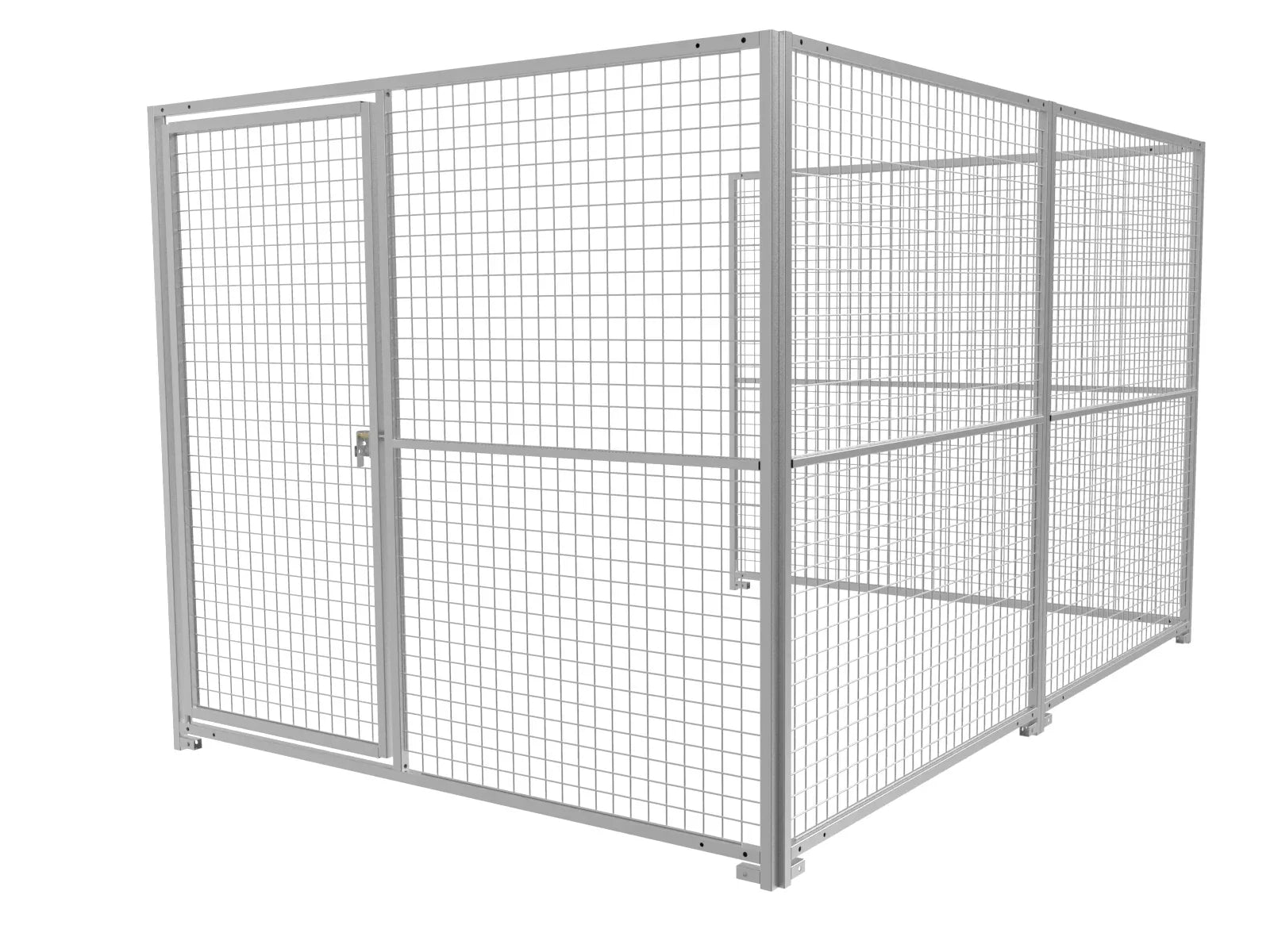 Verzinkter Hundeauslauf mit Gittertüre