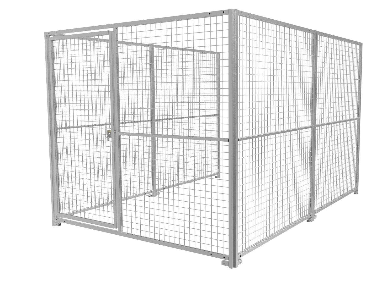 Hundeauslauf mit Gitterelementen in der Größe von 3 x 2 m