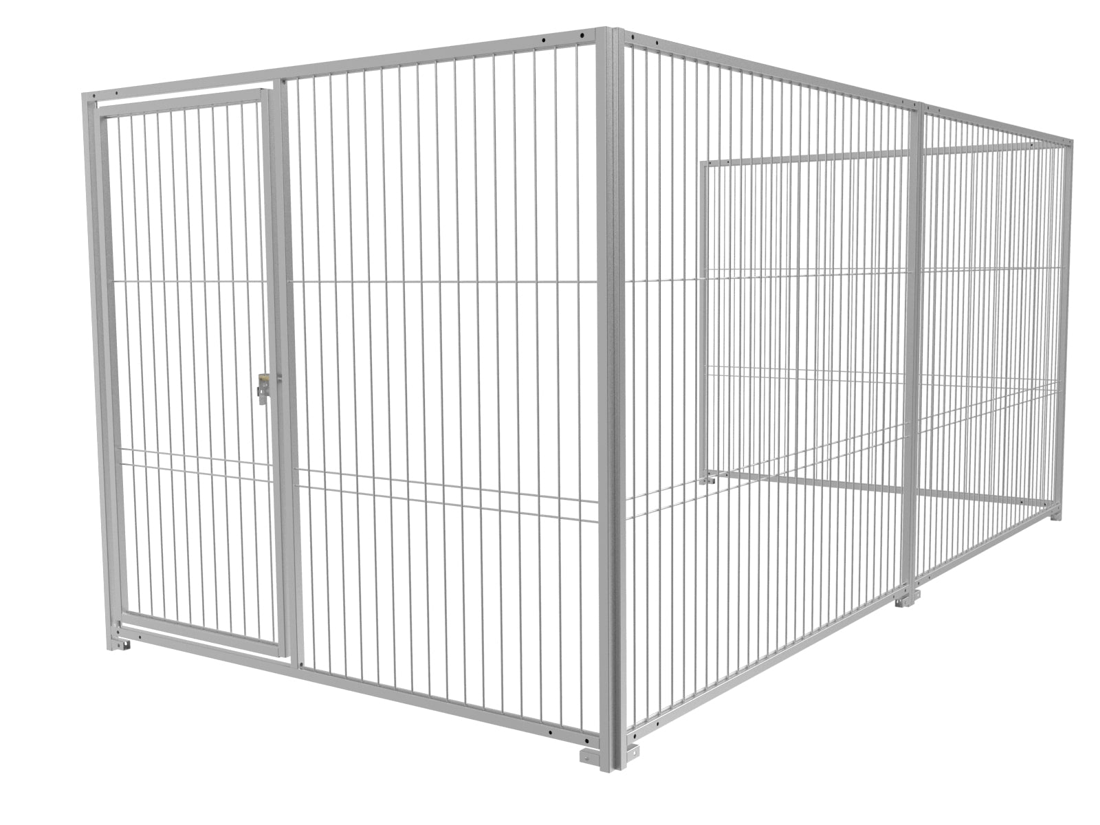 Hundeauslauf mit Stabelementen in der Größe von 2 x 4 m