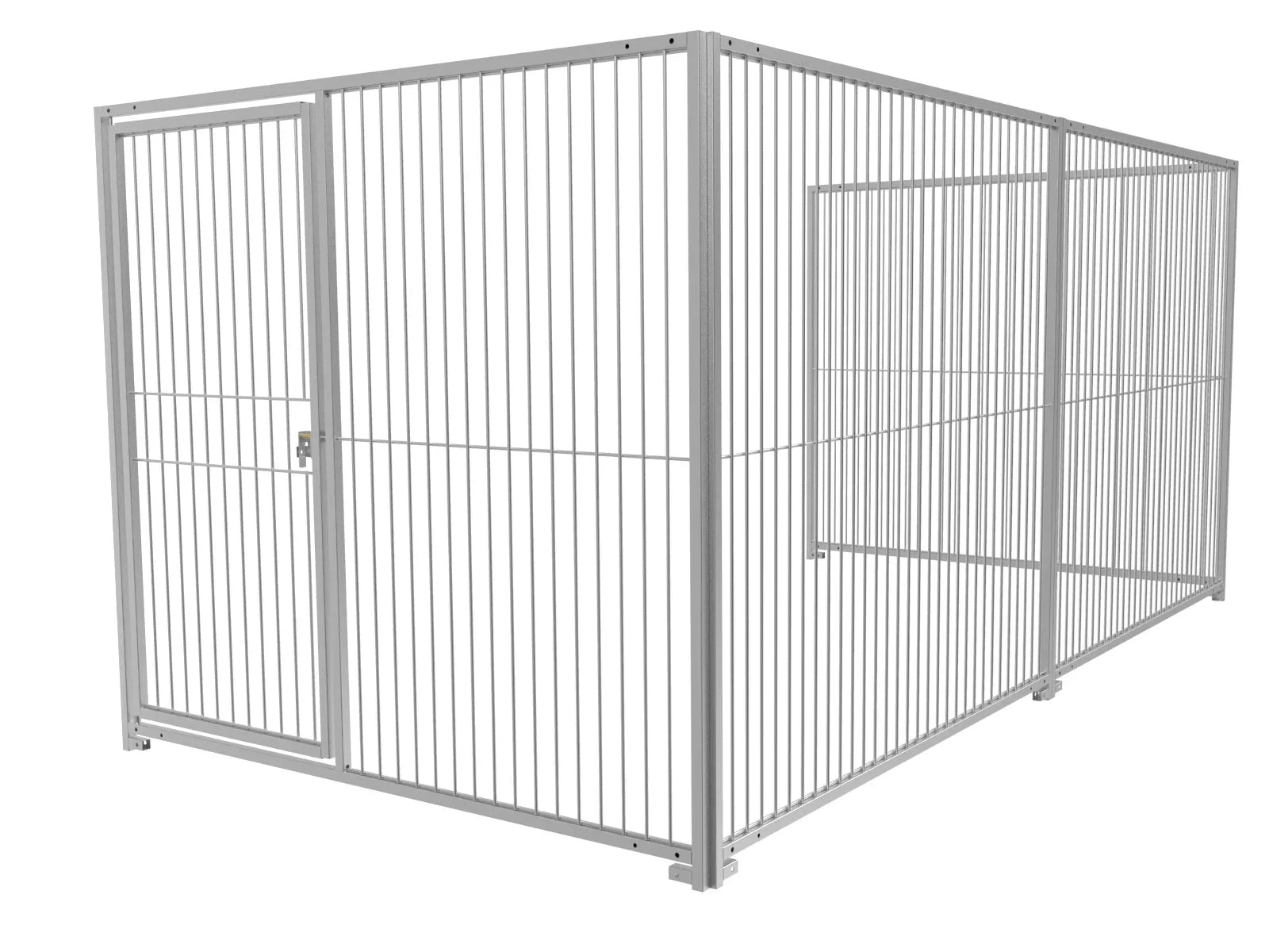 Hundeauslauf mit Stabelementen 8 mm in der Größe von 2 x 4 m