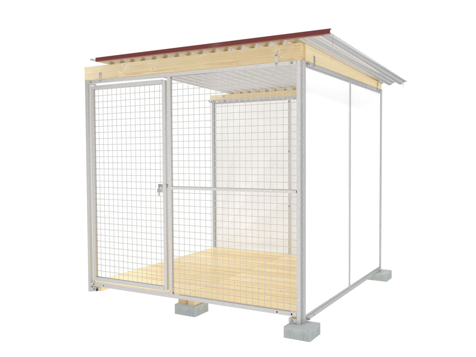 Hochwertiger Anbau-Hundezwinger für Zwingeranlagen
