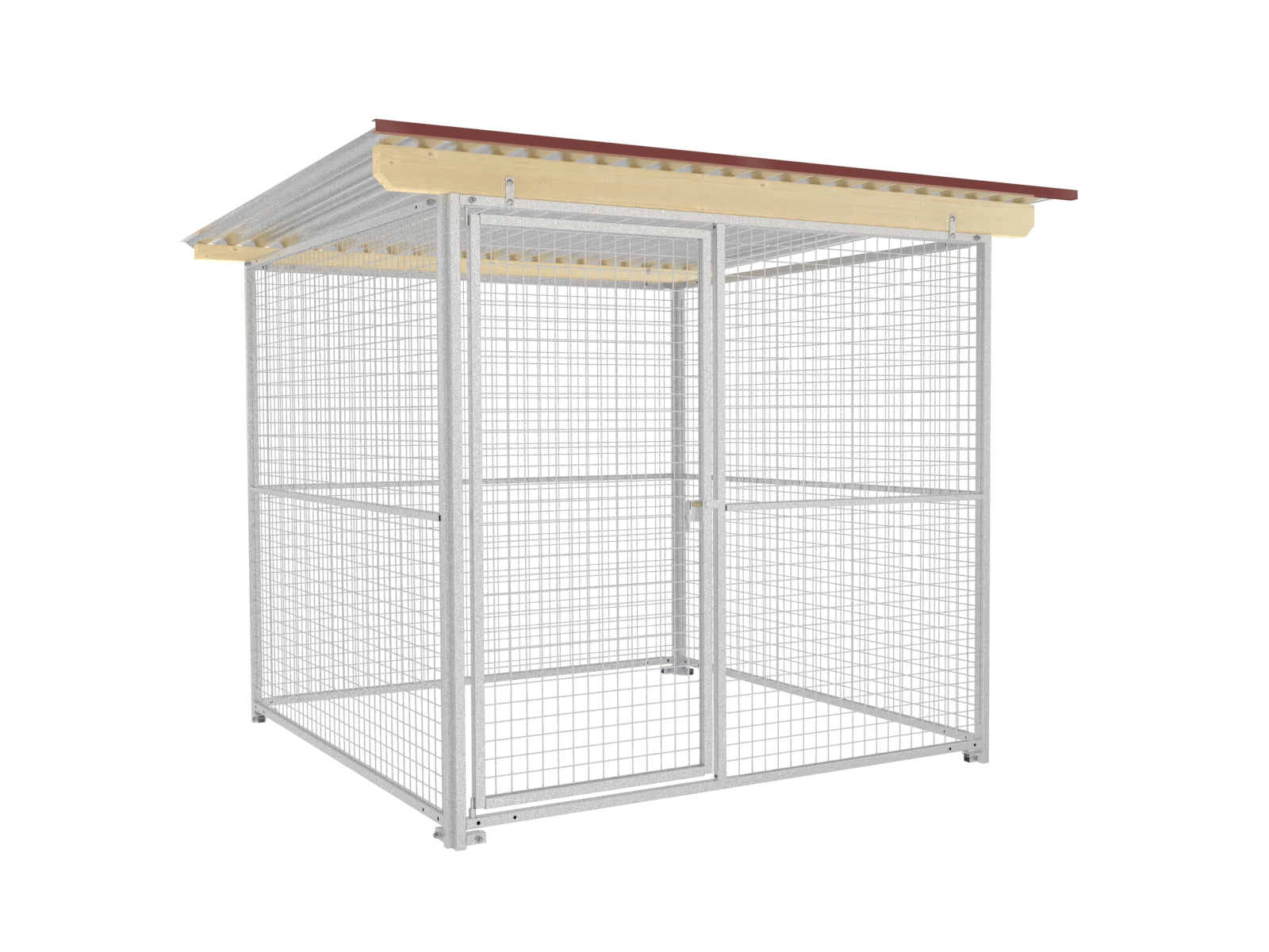 Brennholzlager in der Größe 2 x 2 m