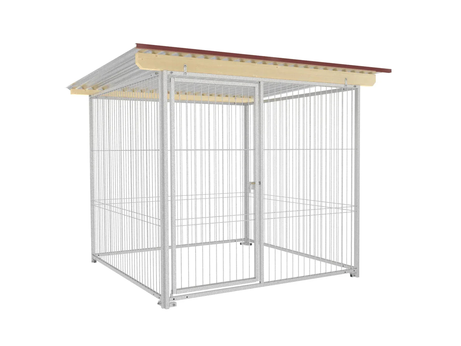 Hundezwinger ganz aus Metallwänden Größe 2 x 2 m
