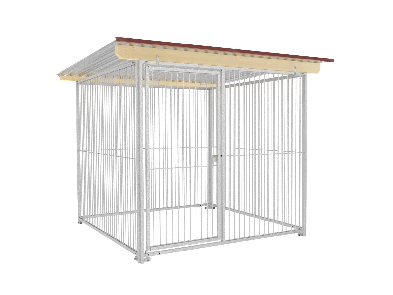 Hundezwinger ganz aus Rohrstabwänden 2 m breit und 1,82 m hoch