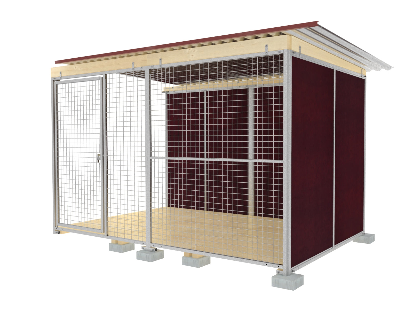 Hundezwingerabteil für Zwingeranlagen mit mehreren Kammern