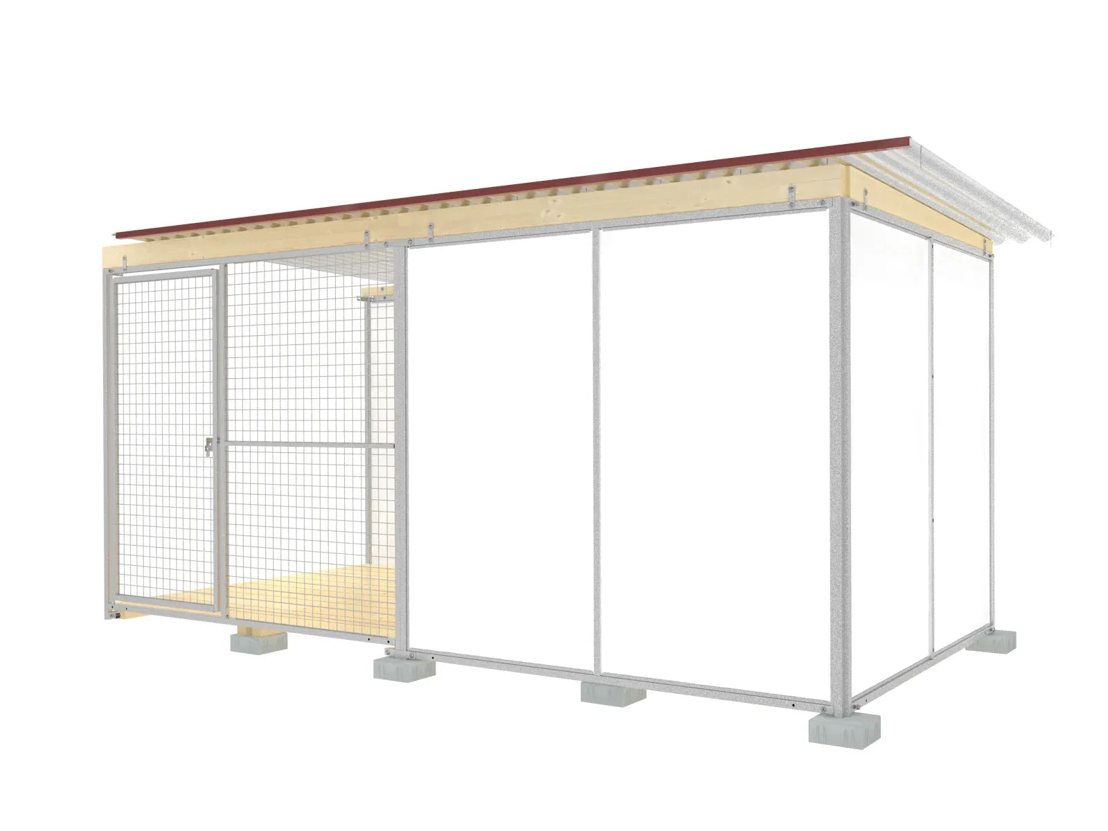 Hundezwinger zur Vergrößerung eines Zwingers zu einer Anlage