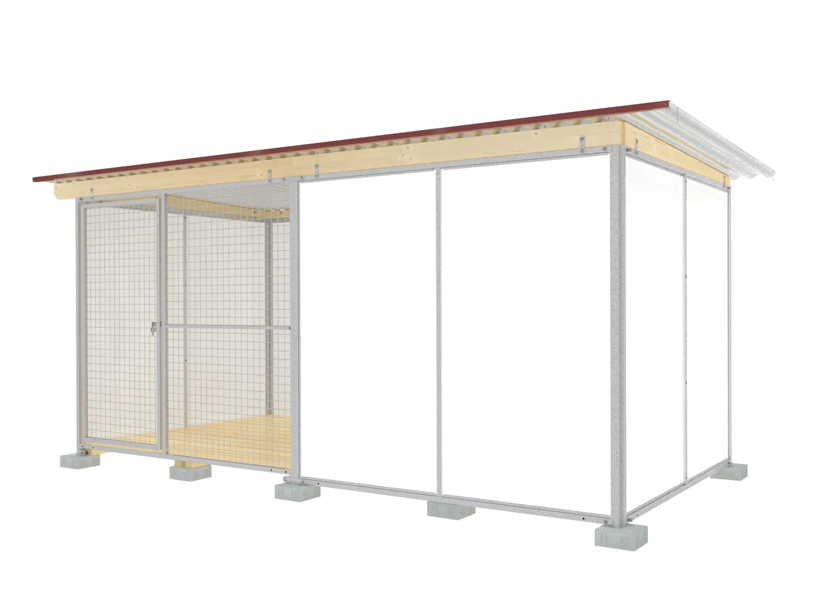 Anfangshundezwinger leicht zu Reinigen für Zwingeranlagen mit mehreren Hunden