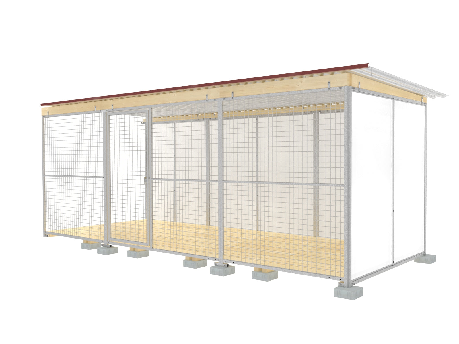 Hundezwinger zum Anbau für Anlagen für die Zucht