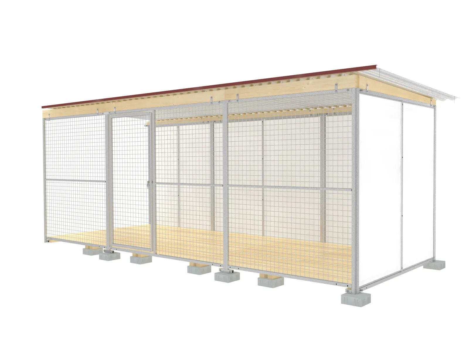 Hundezwinger zum Anbau für Anlagen für die Zucht