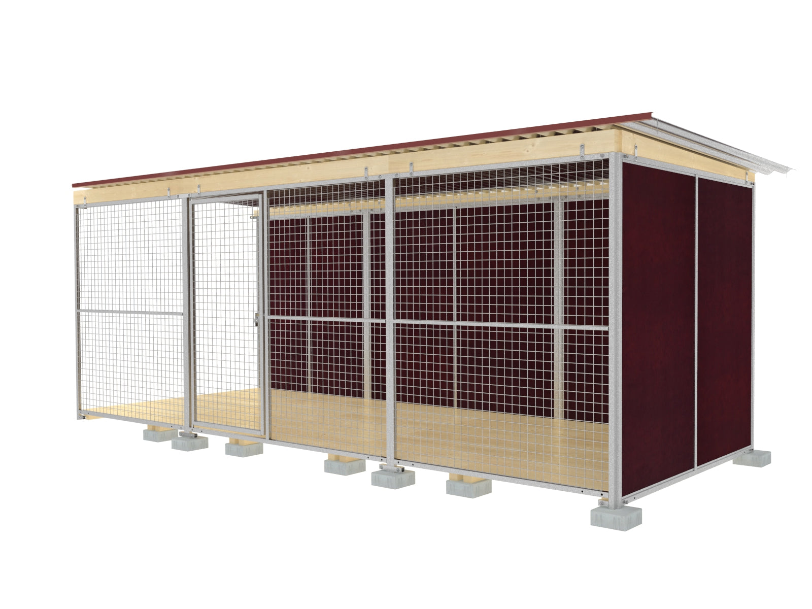 Hundezwinger zum Anbauen an einen anderen Zwinger