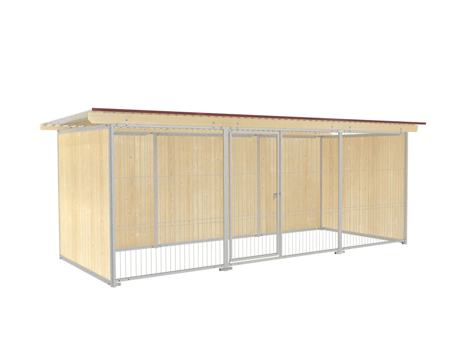 Hundezwinger mit geschützten Kanten für eine lange Lebensdauer