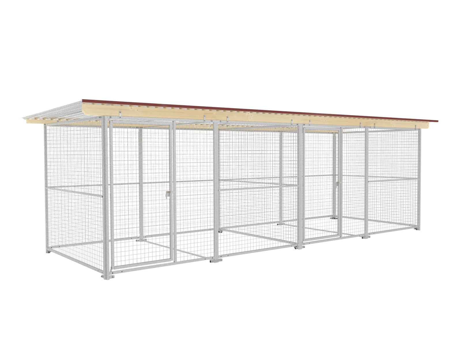 Brennholz-Lager einmal unterteilt