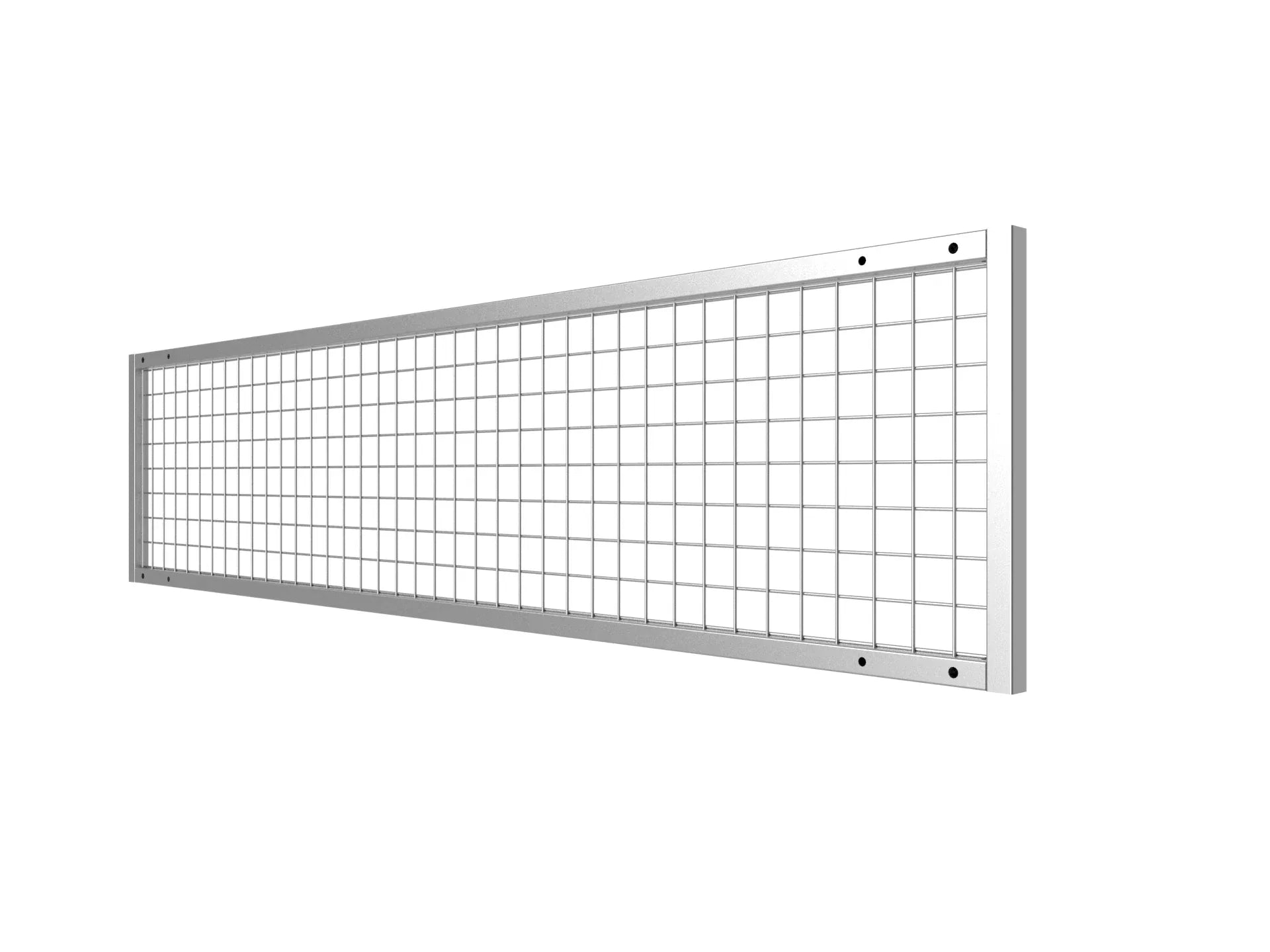 Feuerverzinktes Gitterelement aus einem Stahlrohrahmen und eingeschweißter Gittermatte