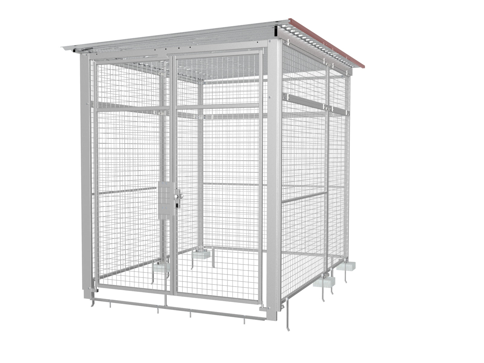Gasflaschendepot mit Hubwagen befahrbar