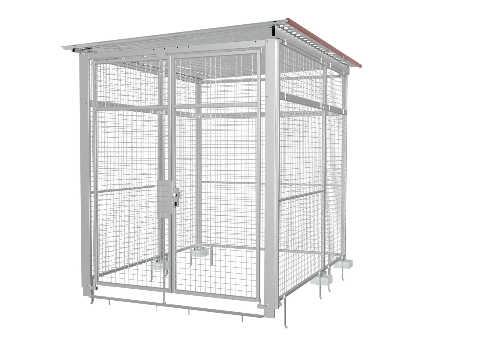 Gasflaschendepot mit Hubwagen befahrbar