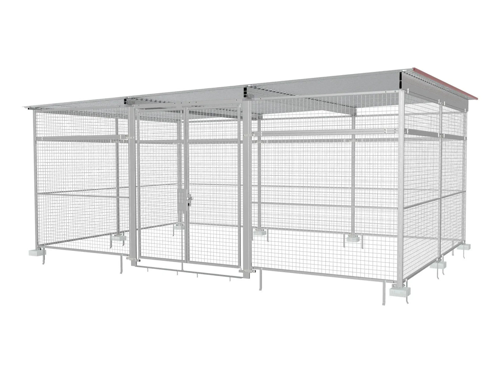 Gasflaschen-Lager befahrbar mit Hubwagen und Gasflaschenpalette