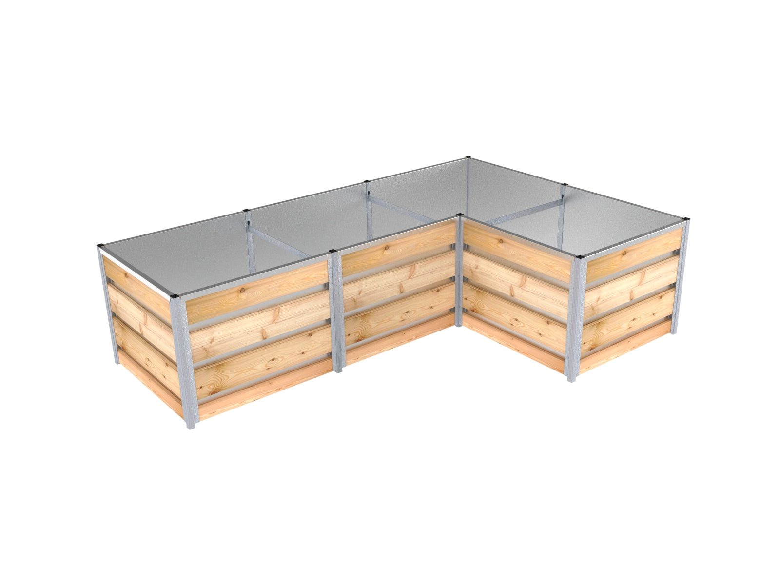 Hochbeet "Sprössling" L-Form | Höhe: 65 cm