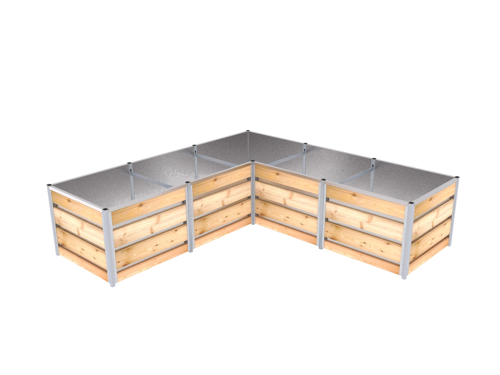 Hochbeet "Sprössling" L-Form | Höhe: 65 cm