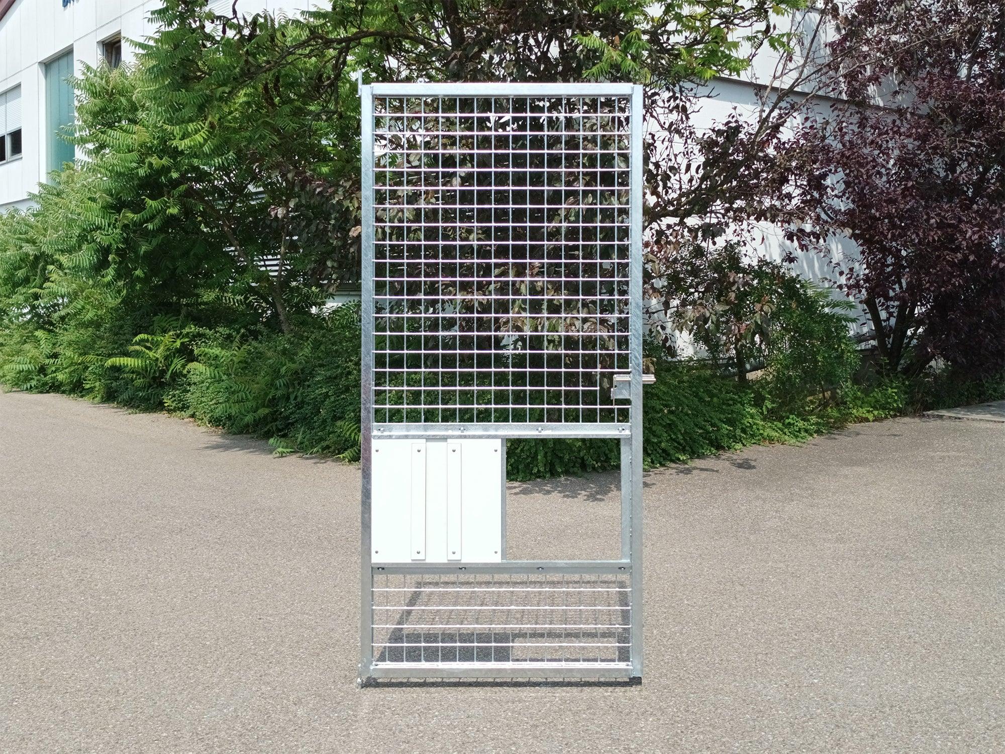 Stahltüre für Hundezwinger mit Schiebetür für Hunde