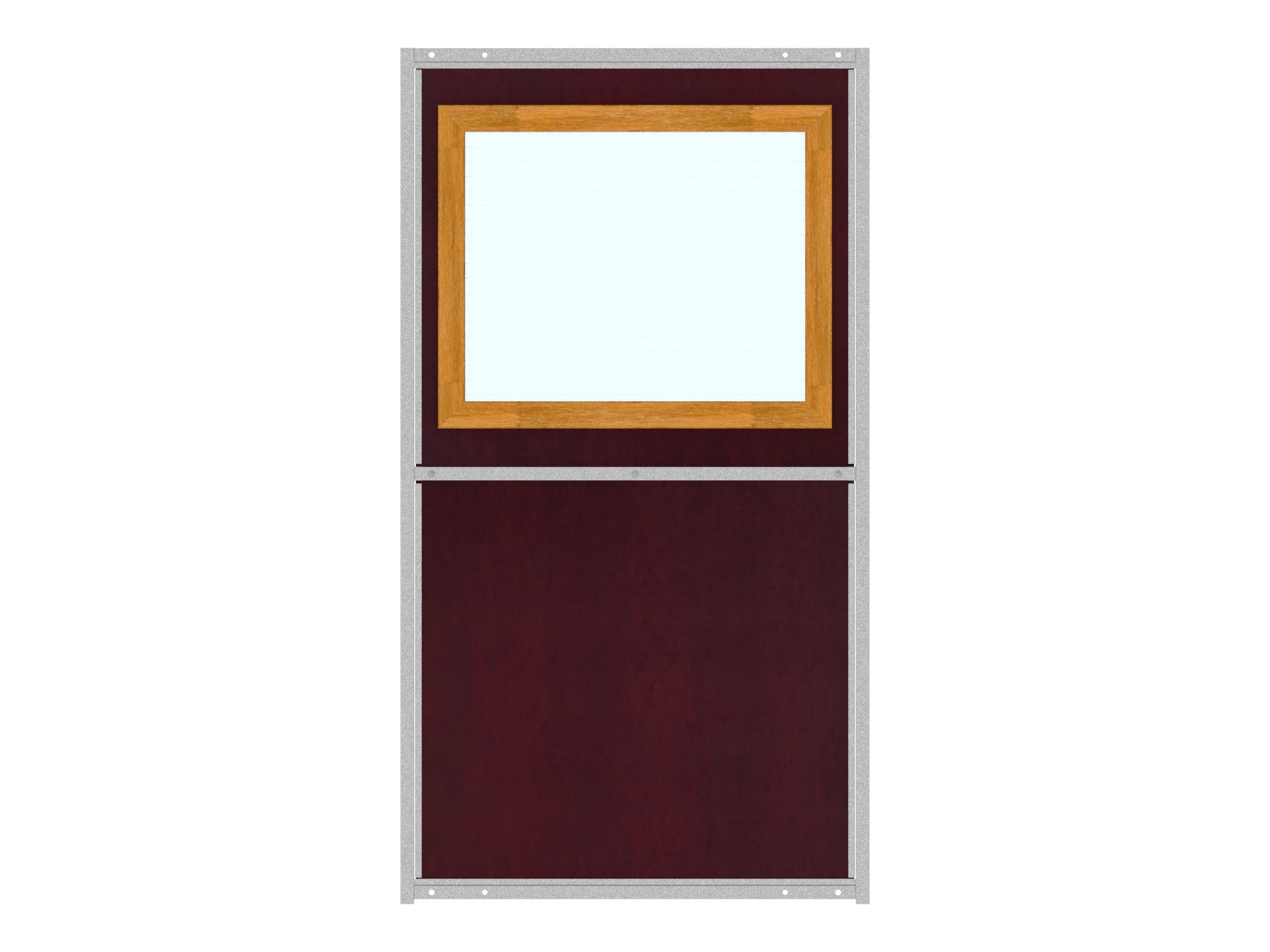 Windschutzwand 1 Meter breit mit eingebautem Fenster die Wandhöhe beträgt 1,82 Meter