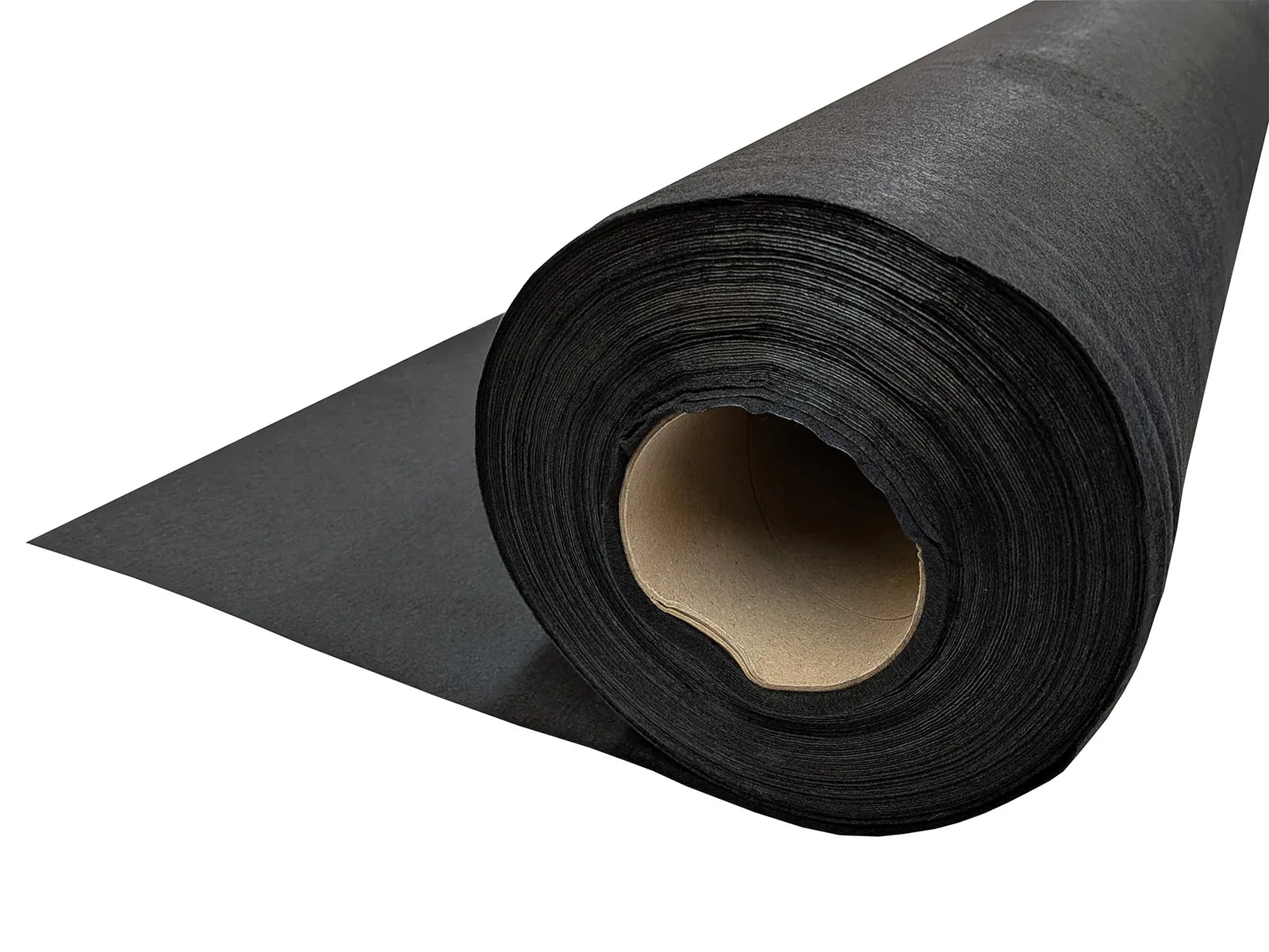 Gartenvlies in schwarz auf einer Rolle aufgewickelt für Tomatenbeete und Hochbeete