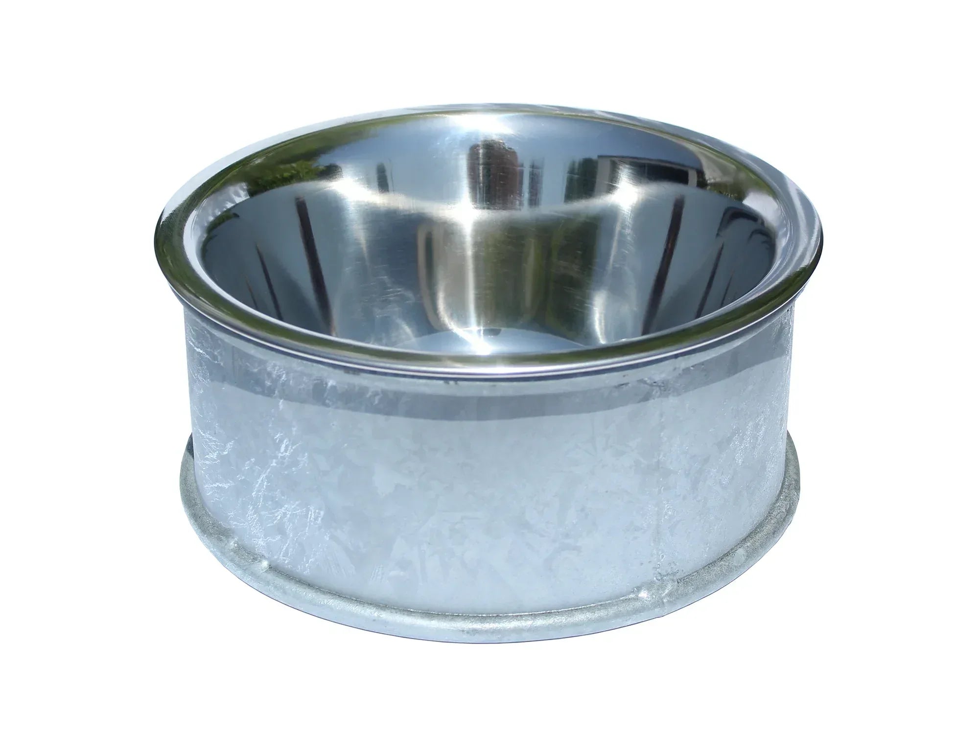 Bodennapf mit Ringgestell aus verzinktem Stahl