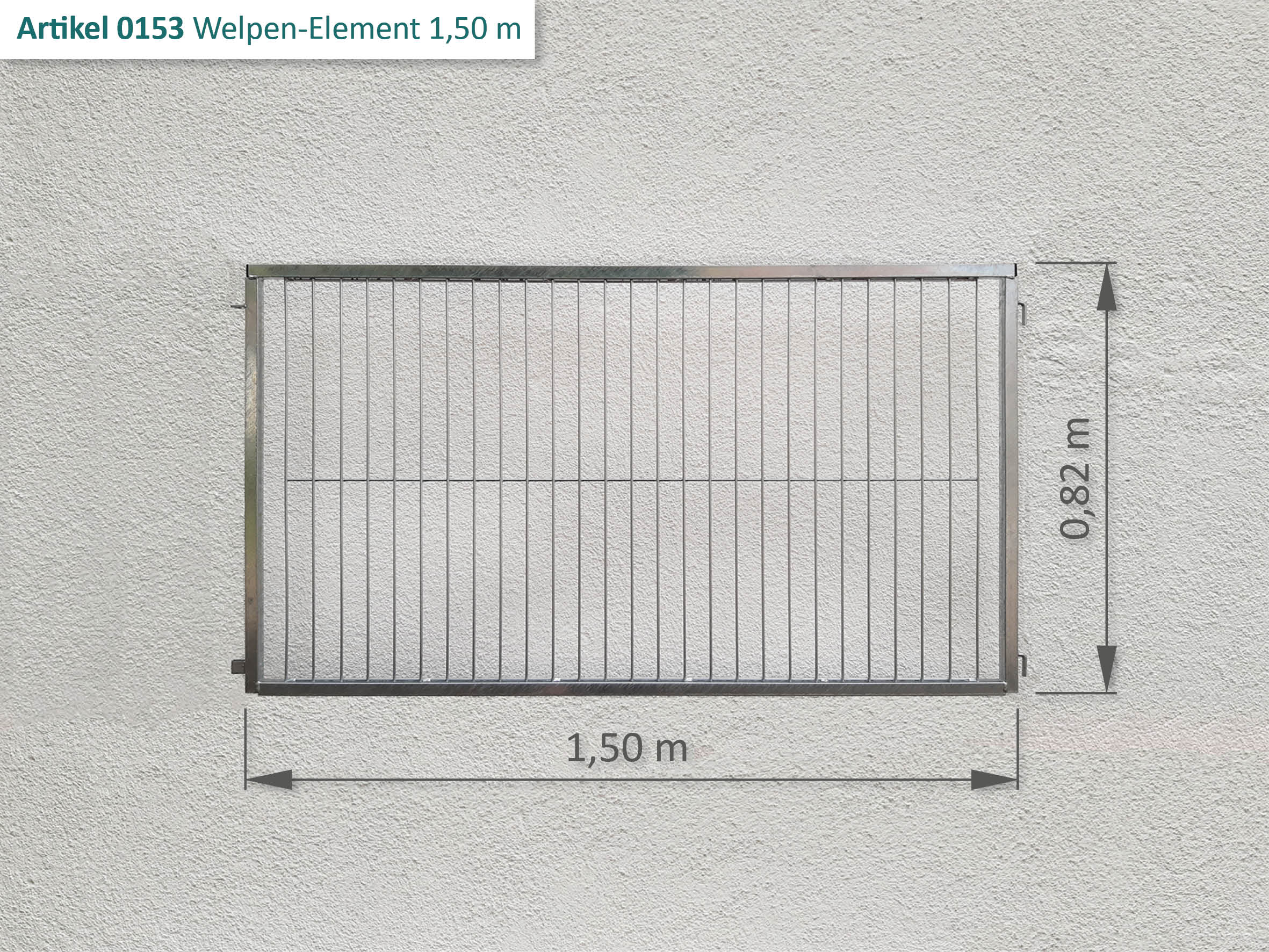 Zaunelement für Hundewelpen, Höhe 82 cm