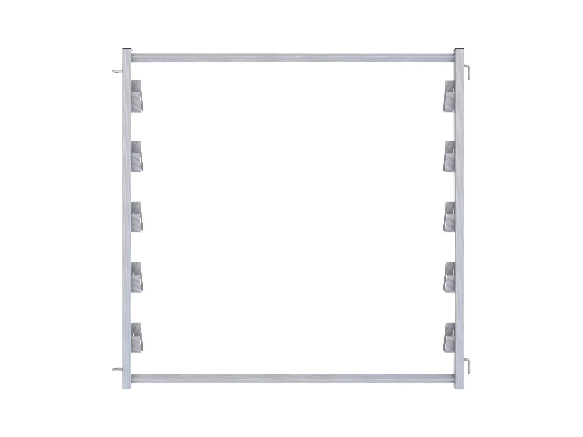 Komposterrahmen geschweißt und feuerverzinkt mit Einlegetaschen für Holzbretter