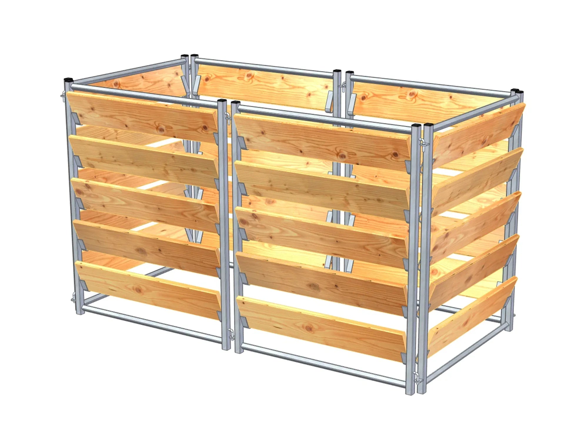 Holz-Komposter mit langlebigen Lärchenholz