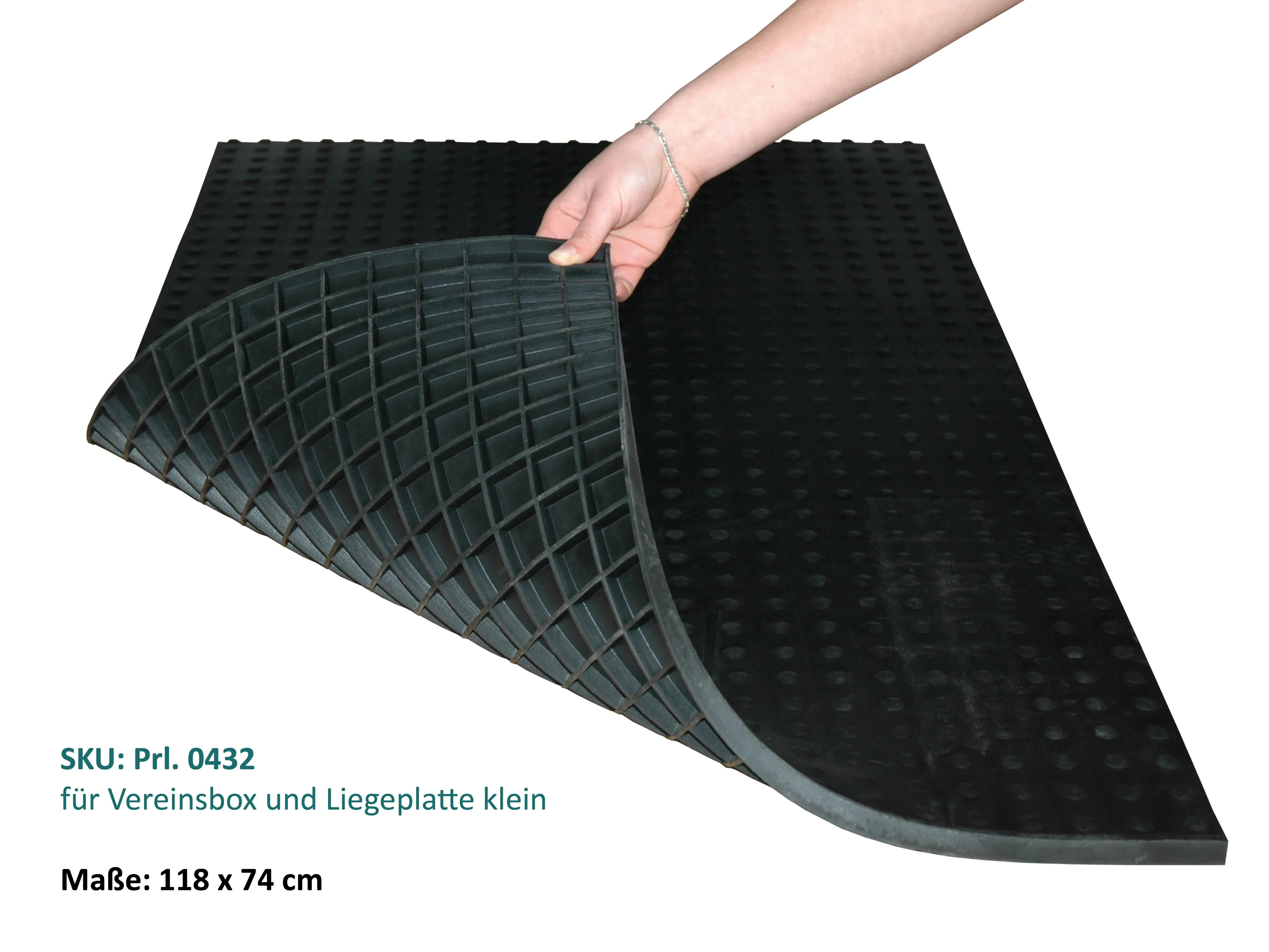 Gummimatte mit isolierender Wirkung, flexibel und weich, mit glatter Oberfläche