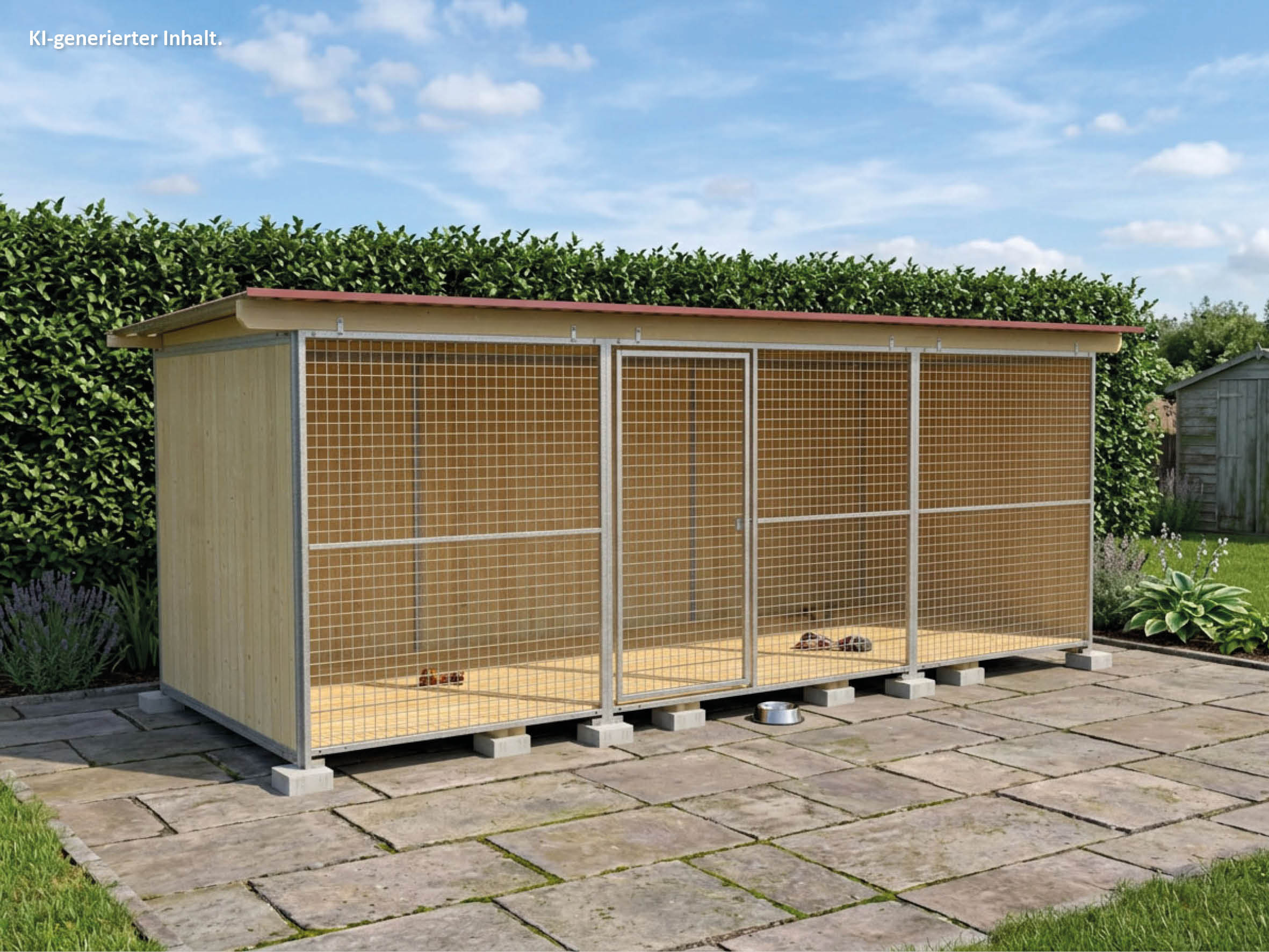 Breitbaus Hundezwinger 2 x 5 m mit Gitterfront