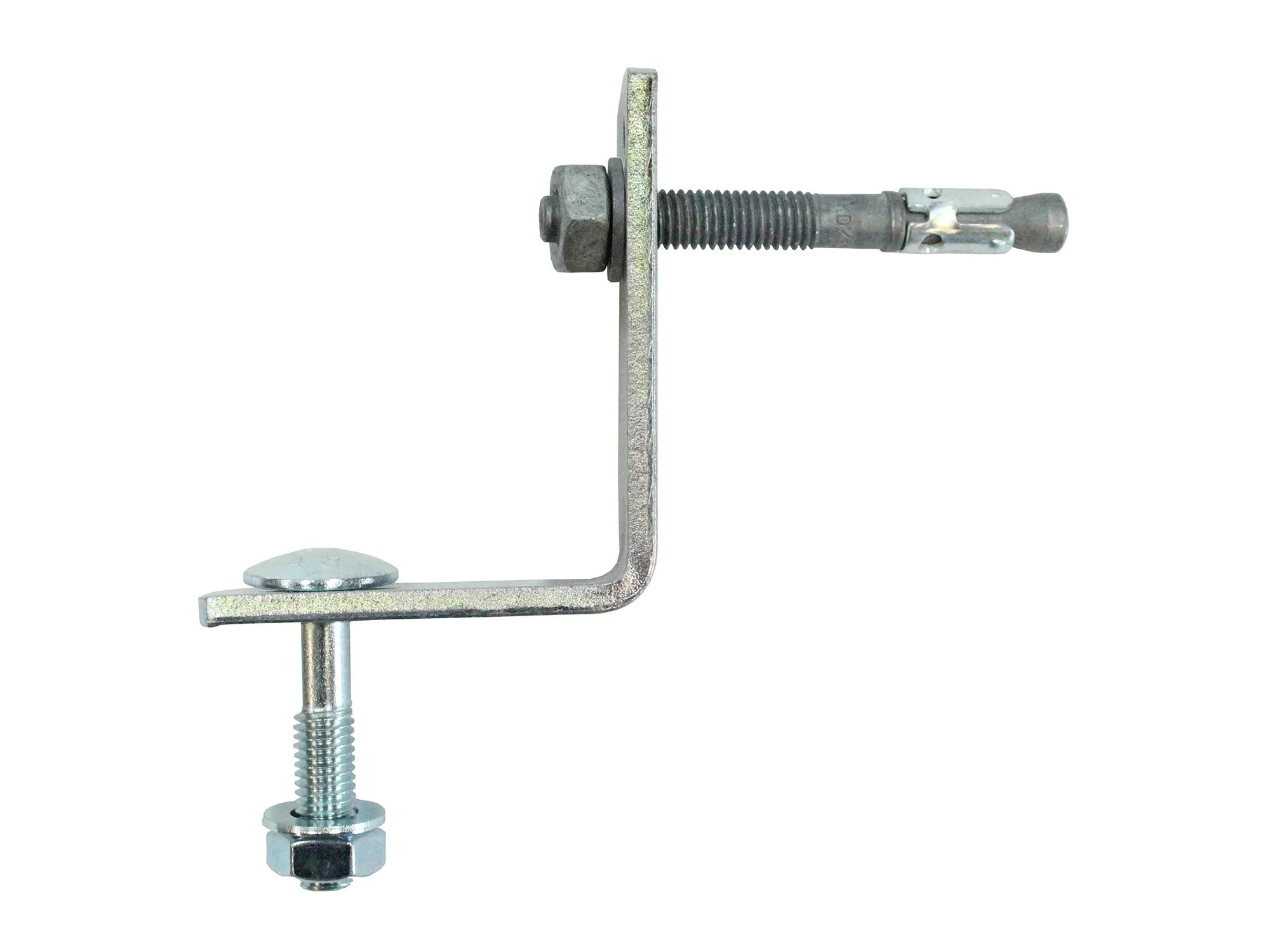 Stahlwinkel mit Dübel für Betonboden