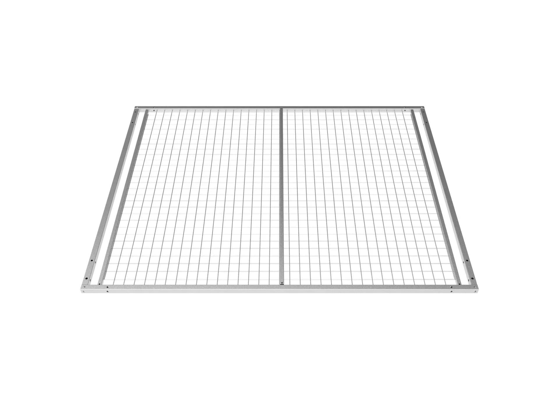 Gitterelement flach liegend zum Abdecken von Hundeausläufen