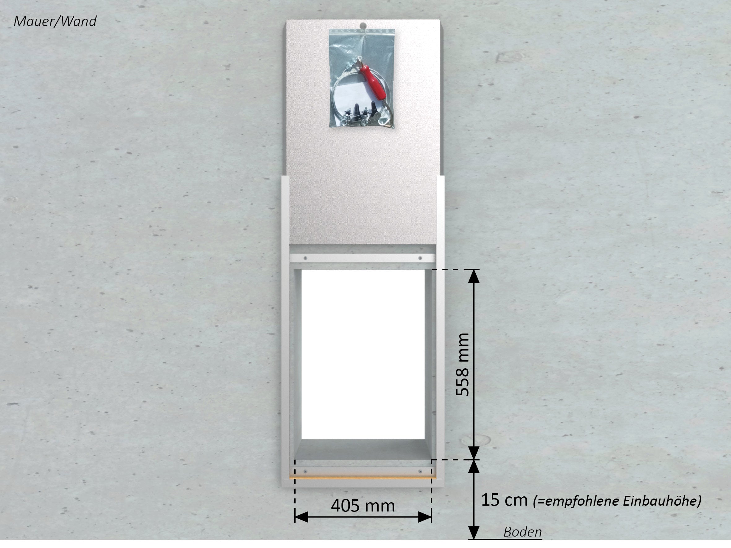 Schieber mit Seilzug