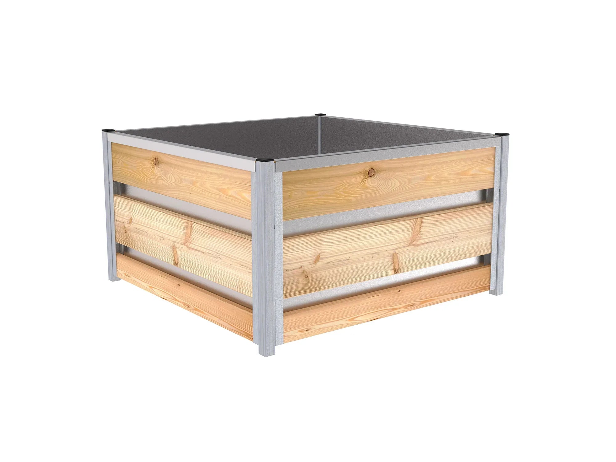 Tomatenhochbeet Höhe 46 cm Breite 84 x 84 cm, Innenverkleidung aus verzinktem Blech