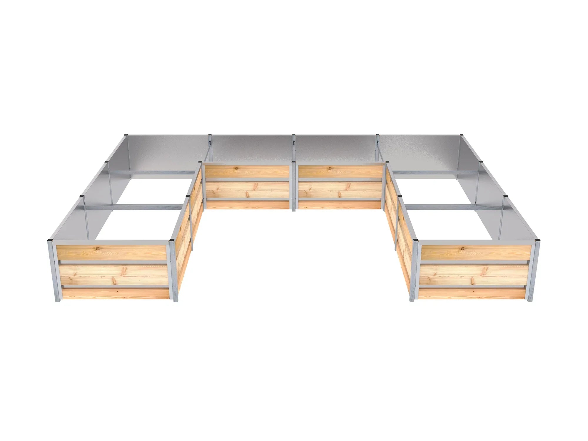 Gemüsebeet für den Garten aus Holzelementen