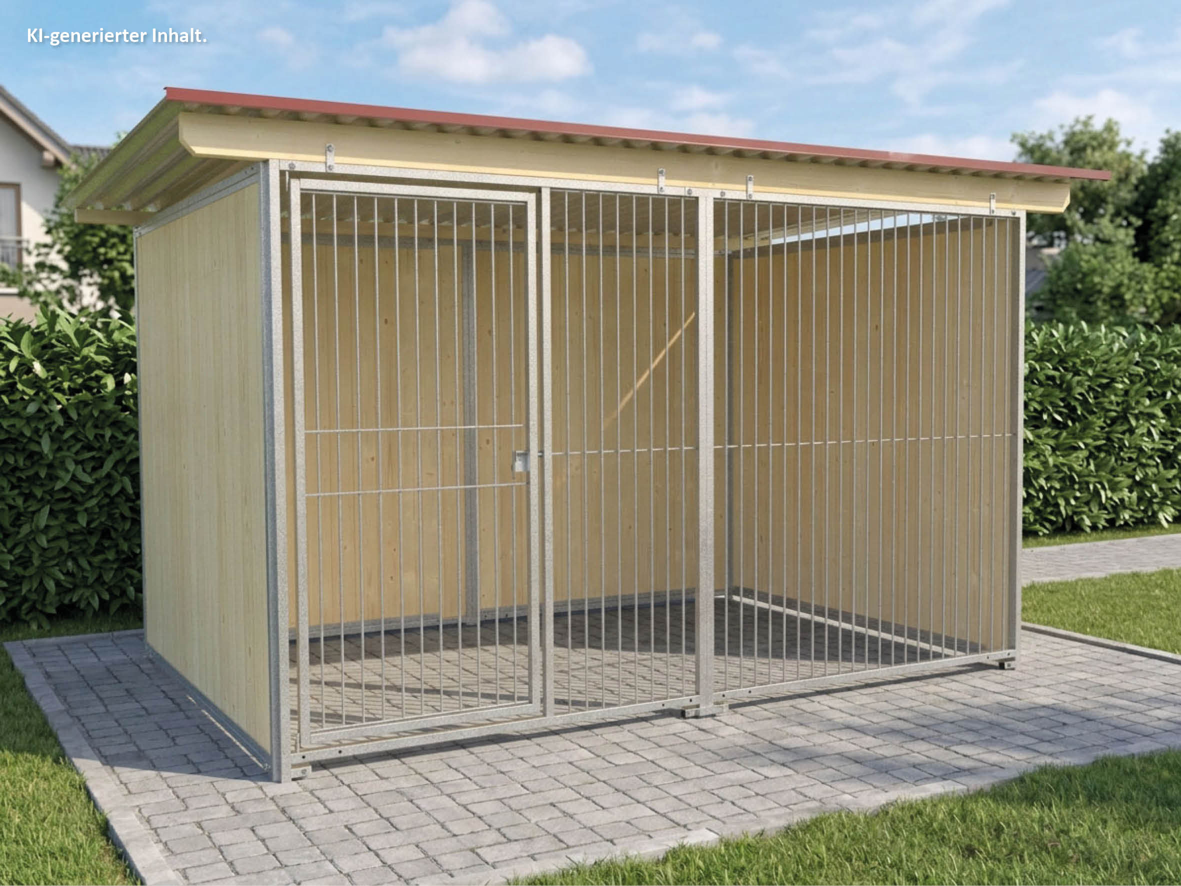 Zwinger 2 x 3 m mit Staabfront 8 mm