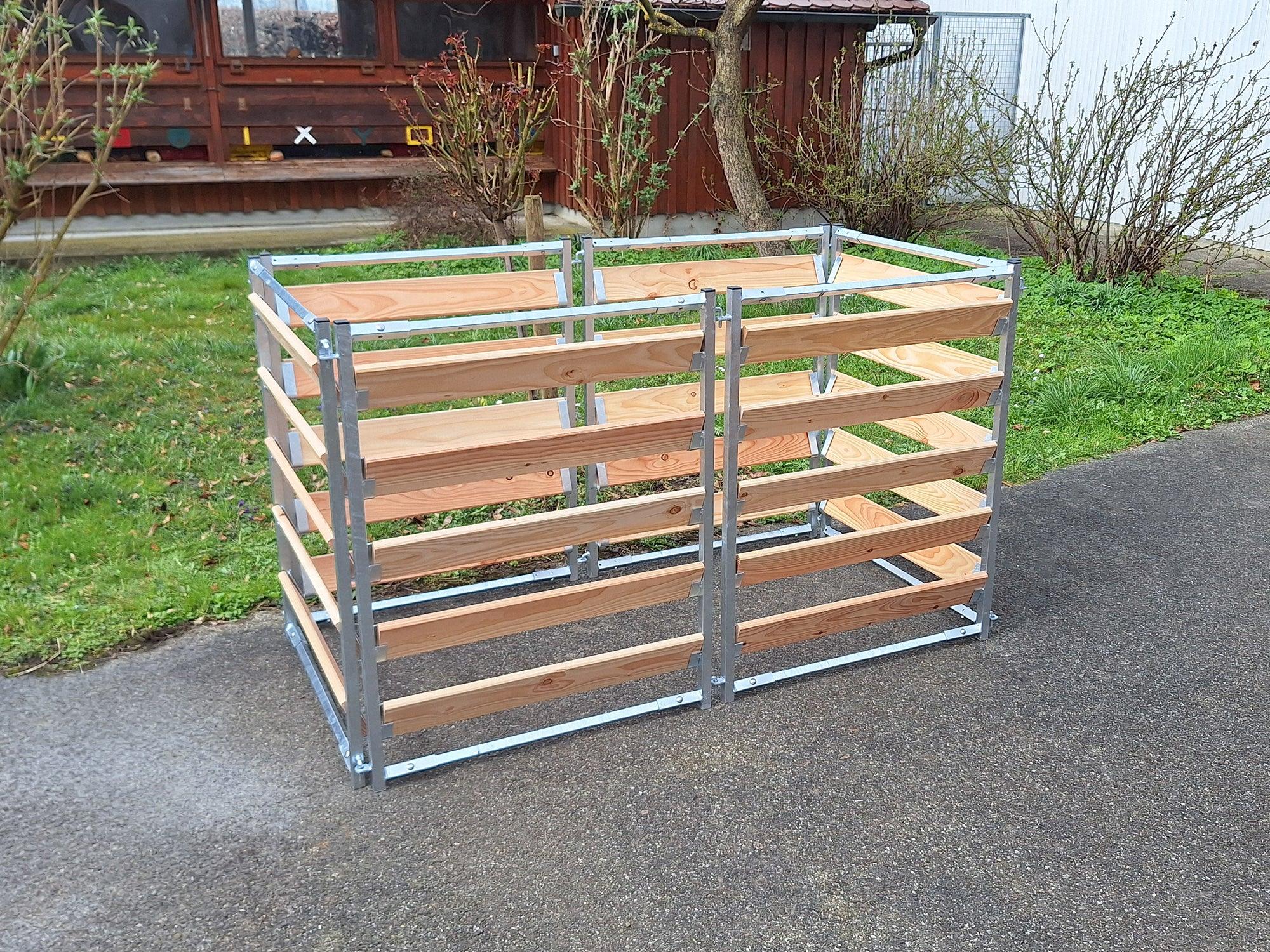 Komposter mit Stecksystem für schnelle Montage